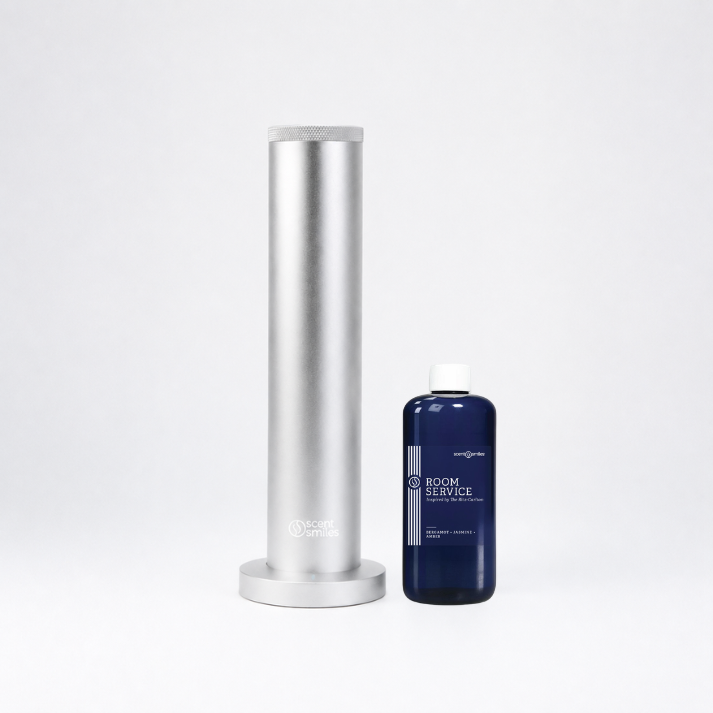 Scent Smiles AutoLuxe Starter Kit | Up to 1,000 Sq Ft. | Diffuser + 110mL Fragrance Oil